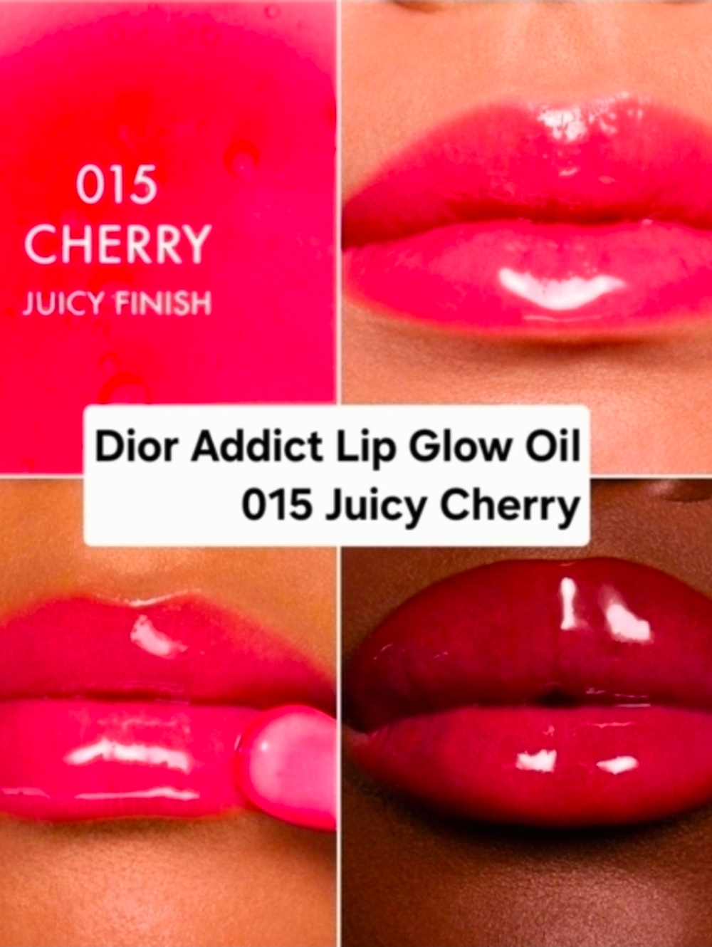 Dior Addict Lip Glow Oil 015 CHERRY JUICY FINISH. BNIB - Picture 2 of 5